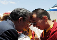 11th Panchen Lama arrives at Lhasa for Buddhist activities