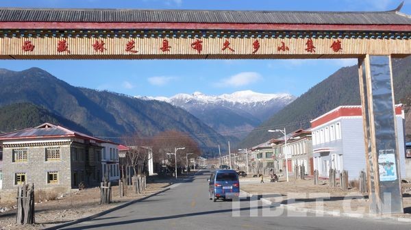 The newly built Xiaoji Township in Nyingchi Prefecture is built as a hub for talents, logistics and information communication in the near future. [Photo/China Tibet Online]