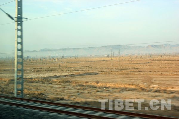 Winter sceneries of Gansu Province.