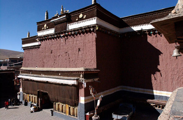 Sagya Monastery is the main temple of the Sagya section of Tibetan Buddhism.
